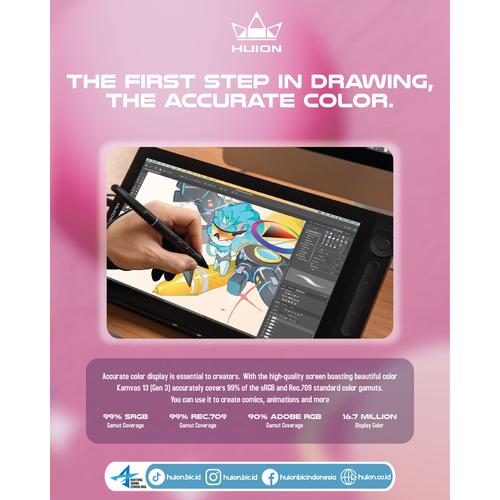Huion Kamvas 13 Gen 3 Pen Display Tablet | Kamvas13 Gen3