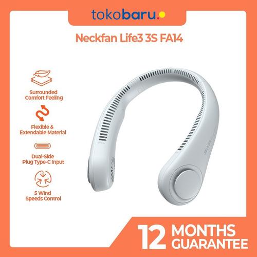 Jisulife Neck Fan Life3 3S FA14 4000 mAh 5 Wind Speeds Control