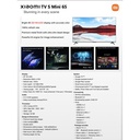 Xiaomi Mi Google TV 65" L65MA-SPLME S Mini LED 2025 4K UHD 144Hz Dolby Vision Garansi Resmi