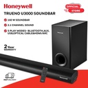 Honeywell Trueno U3000 160W Soundbar with Wired Subwoofer, 2.1 Channel Sound, 57.15 mm*4 Drivers, Bluetooth V5.0+EDR, with Remote, EQ Mode, 5 Play Modes-BT, Audio Jack, USB, Optical & HDMI/ARC