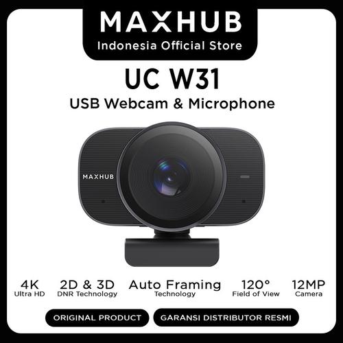 MAXHUB UC W31 | 4K Ultra HD Autoframing USB Confrence Webcam garansi resmi
