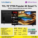 TCL 75P755 75" Inch 4K Google TV UHD HDR10 Dolby Vision-Atmos