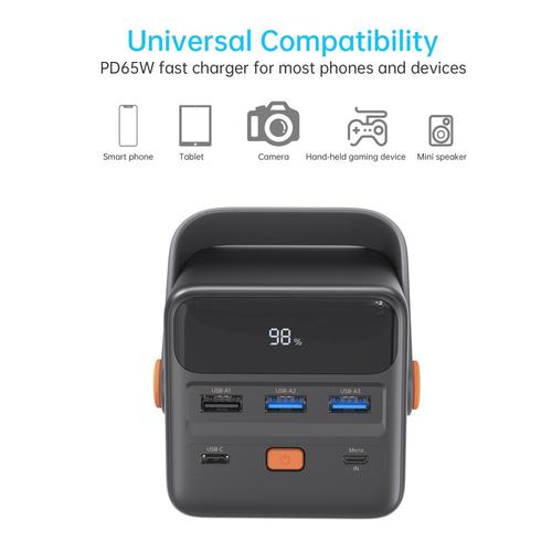 Choetech B664 50000mAh PD + QC 65W Power Bank with Emergency Lights