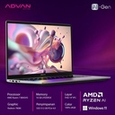 Advan AI GEN Ryzen 7 8845HS 16GB 512GB Radeon 780M FHD IPS 100% sRGB WIN