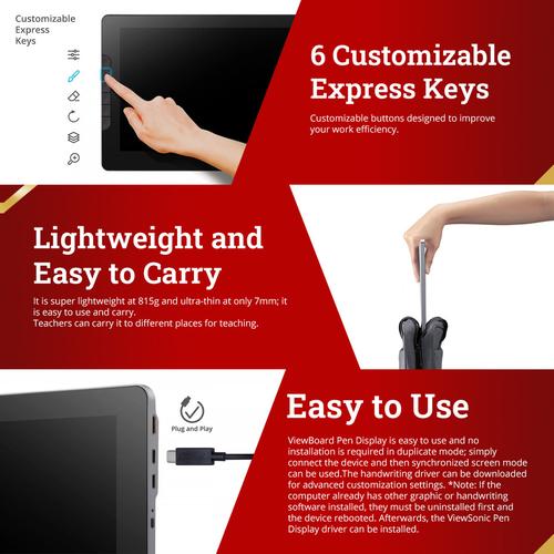 ViewSonic Pen Display ID1330 / Tablet Pen Display