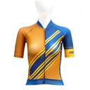 Jersey Sepeda Roadbike Proteger LURIK WASA WOMEN - BLUE X YELLOW