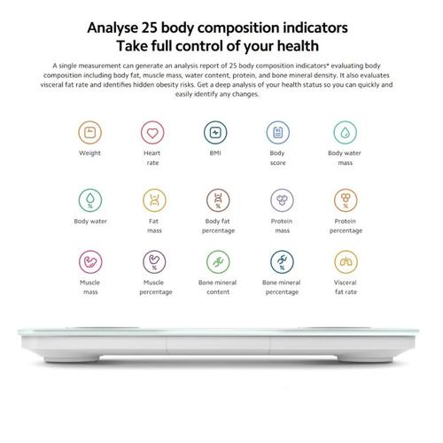 Xiaomi Mi Scale S400 Body Fat Composition 25 Data - Timbangan Badan Digital - S400