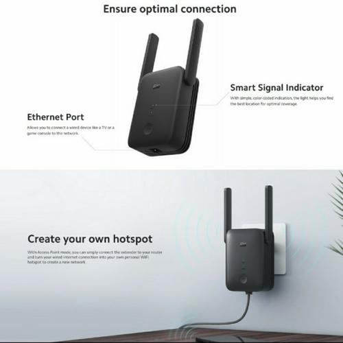 Xiaomi Official Mi WiFi Range Extender AC1200 High Speed Garansi 1Thn