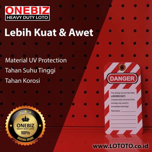 Tag Pengaman "Do Not Operate" untuk Lockout Tagout PVC Tahan Air & Minyak