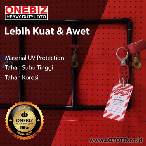 Tag Pengaman "Do Not Operate" untuk Lockout Tagout PVC Tahan Air & Minyak