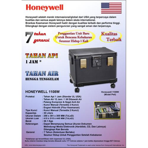 Brankas Tahan Api dan Banjir Honeywell USA tipe 1108W garansi 7tahun