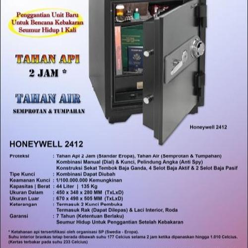 Honeywell Brankas  Tahan Api & Air 2412 Garansi Resmi 7 Tahun