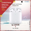 Garansi Resmi!APPLE AIRPODS 2 Ori with wireless charging case