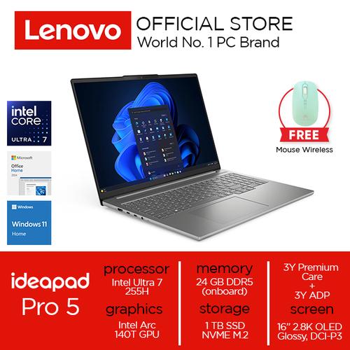 Lenovo IdeaPad Pro 5 16IAH10 Core Ultra 7 255H 24GB 1TB SSD W11 OHS OLED