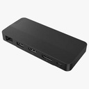 Lenovo USB-C Dual Display Travel Dock with Adapter