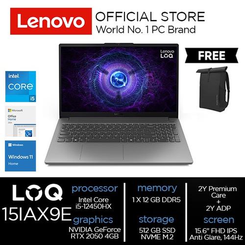 Lenovo LOQ Essential 15IAX9E Core i5-12450HX 12GB 512GB RTX 2050 4GB W11 OHS