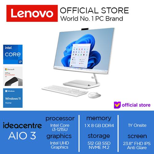 Lenovo IdeaCentre AIO 3 24IAP7 Core i3-1215U 8GB 512GB W11 OHS