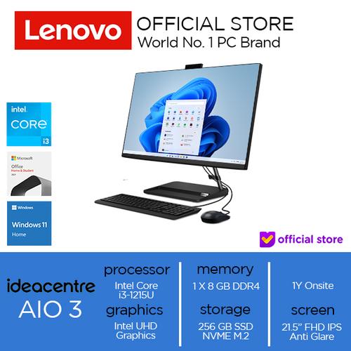 Lenovo IdeaCentre AIO 3 22IAP7 Core i3-1215U 8GB 256GB W11 OHS