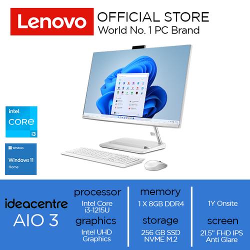 Lenovo IdeaCentre AIO 3 22IAP7 Core i3-1215U 8GB 256GB W11
