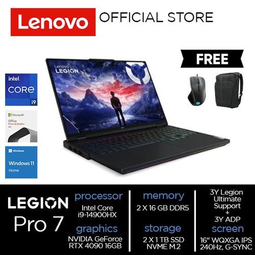 Lenovo Legion Pro 7 16IRX9H Core i9-14900HX 32GB 2TB RTX 4090 16GB