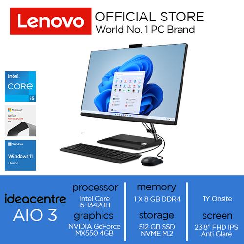 Lenovo IdeaCentre AIO 3 24IAP7 Core i5-13420H 8GB 512GB W11 OHS MX550