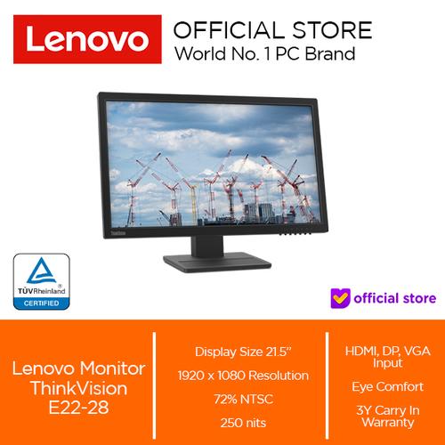 Lenovo Monitor ThinkVision E22-28 IPS 4ms 60 Hz IPS 21.5"