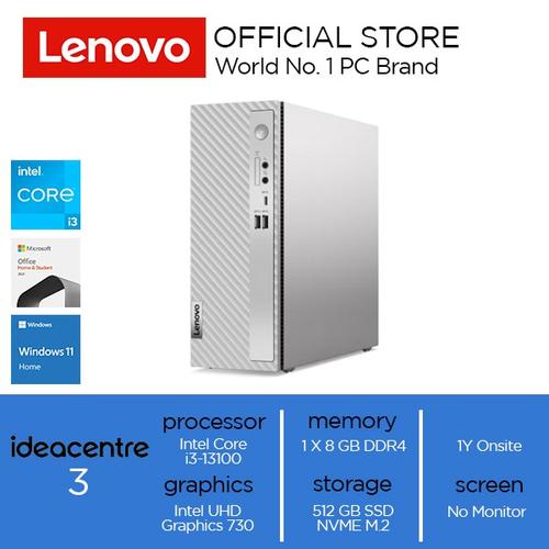 Lenovo IdeaCentre 3 07IRB8 i3-13100 8GB 512 SSD WIN11 OHS 2021