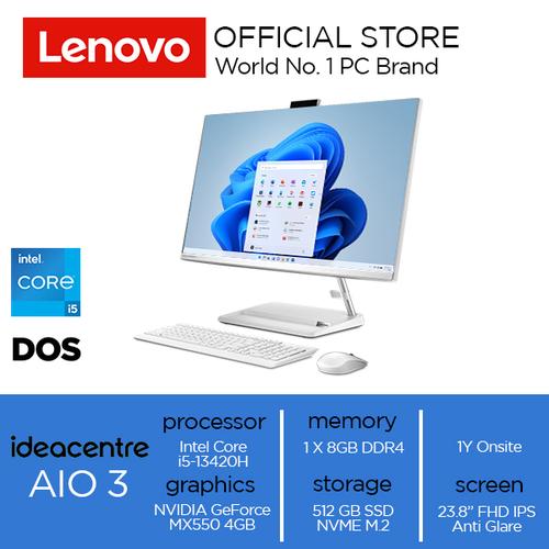 Lenovo IdeaCentre AIO 3 24IAP7 Core i5-13420H 8GB 512GB MX550 DOS