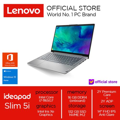 Lenovo IdeaPad Slim 5 Core i7-1165G7 16GB 512SSD Intel Iris Xe W10 OHS