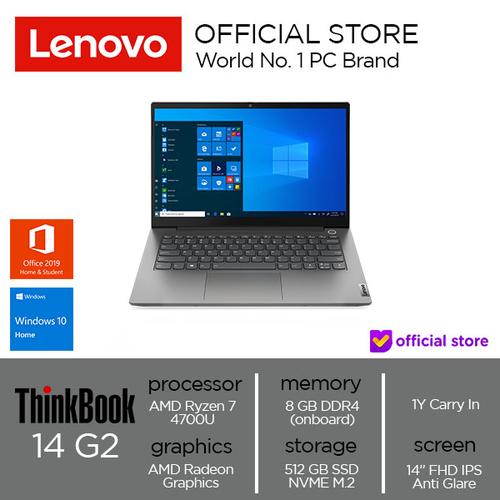 Lenovo ThinkBook 14 G2 ARE Ryzen 7 4700U 8GB 512SSD W10 OHS