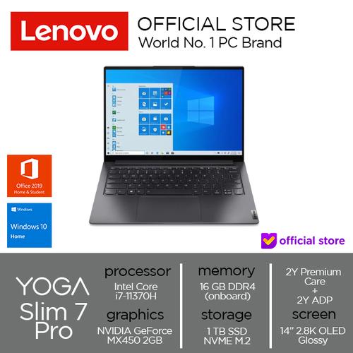 Lenovo Yoga Slim 7 Pro Core i7-11370H 16GB 1TSSD MX450 2GB OLED W10