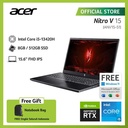 ACER LAPTOP NITRO V 15 ANV15-51-5115 15.6 I5-13420H 8GB 512GB RTX 4050