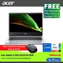 ACER A514-54-543F NXA28SN002 FREE LOGITECH Wireless Mouse M170
