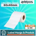 Label Stiker Thermal Barcode 60x40mm 1 Line Isi 500