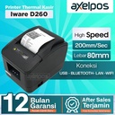 Printer Thermal Kasir 80mm Iware D260 Usb Lan Bluetooth Wifi