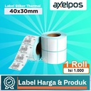 Kertas Label Stiker Thermal Barcode 40x30mm 1line Isi 100 / 1.000