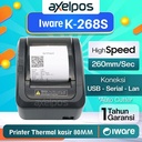 Printer Thermal Kasir 80mm Auto Cutter Iware K268S USB - SERIAL - LAN