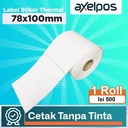 LABEL STIKER THERMAL BARCODE 78x100MM ISI 500 LEMBAR
