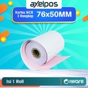 KERTAS STRUK HVS NCR 2PLY 75x60 PRINTER KASIR DOT MATRIX