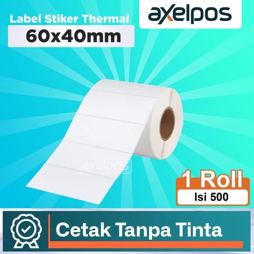 Label Stiker Thermal Barcode 60x40mm 1 Line Isi 500