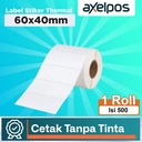 Label Stiker Thermal Barcode 60x40mm 1 Line Isi 500