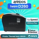 Printer Thermal Kasir 80mm Iware D260 Usb Lan Bluetooth Wifi