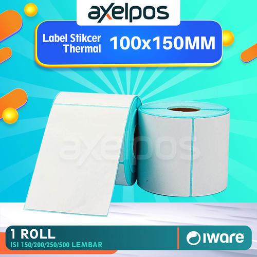 Kertas Label Stiker Thermal Barcode A6 100x150mm Isi 150/200/250/500