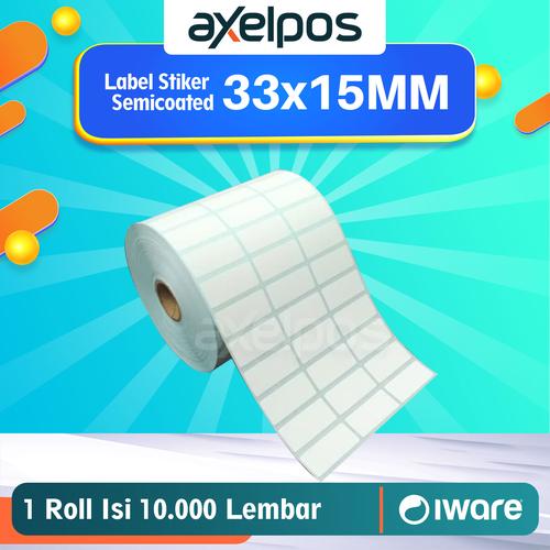 Label Stiker Semicoated 3Line 33x15mm Isi 10.000