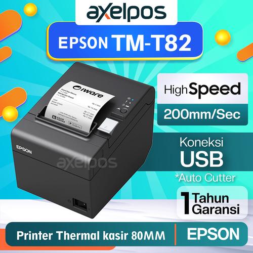 Printer Pos Thermal Kasir 80mm Epson TMT82 Usb Serial Lan