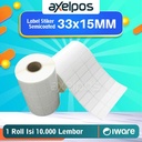 Label Stiker Semicoated 3Line 33x15mm Isi 10.000