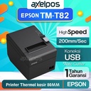 Printer Pos Thermal Kasir 80mm Epson TMT82 Usb Serial Lan