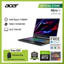 ACER LAPTOP NITRO 5 AN515-46-R8PD 15.6 AMD R7-6800H 16GB 512GB RTX3060