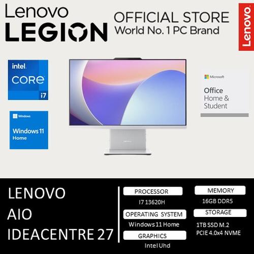 Lenovo AIO Ideacentre 27IRH9 i7 13620H 16GB 1TB W11+OHS 27" FHD TOUCH IPS