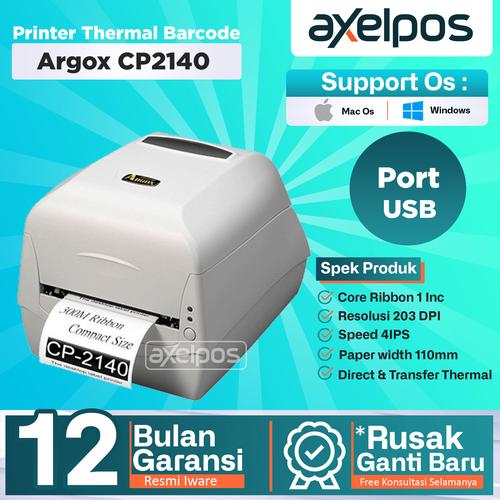 Printer Thermal Label Barcode A6 Argox Cp2140